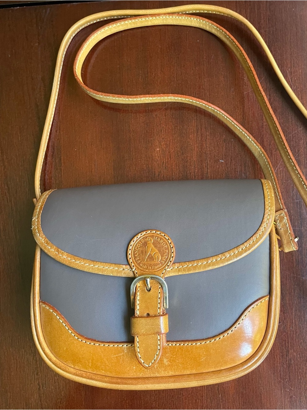 Francois Marot Paris Made in France Leather Crossbody Bag